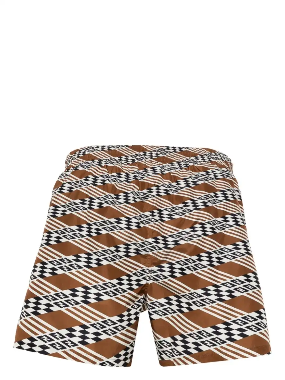 Cheap FENDI geometric-print swim shorts