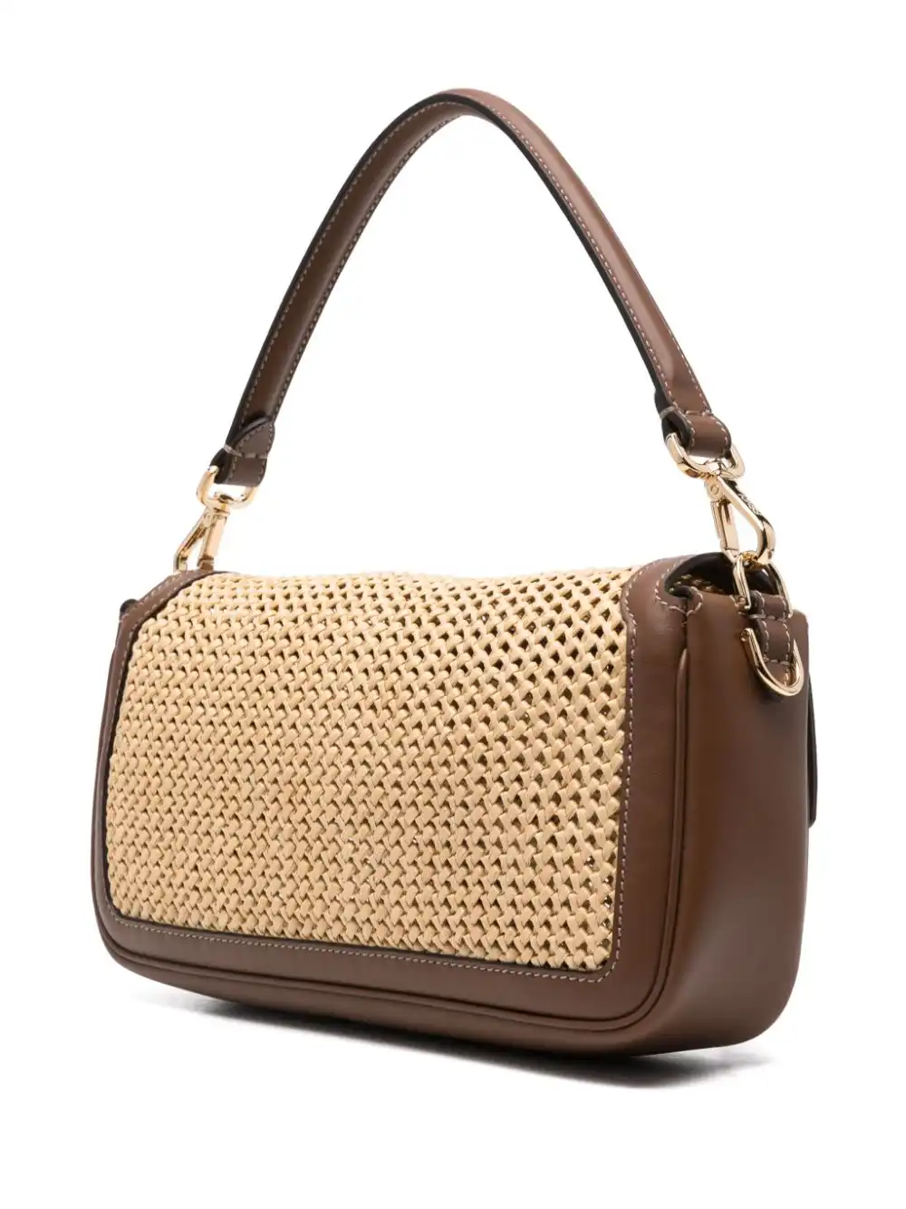 Affordable FENDI Baguette macrame-detail shoulder bag