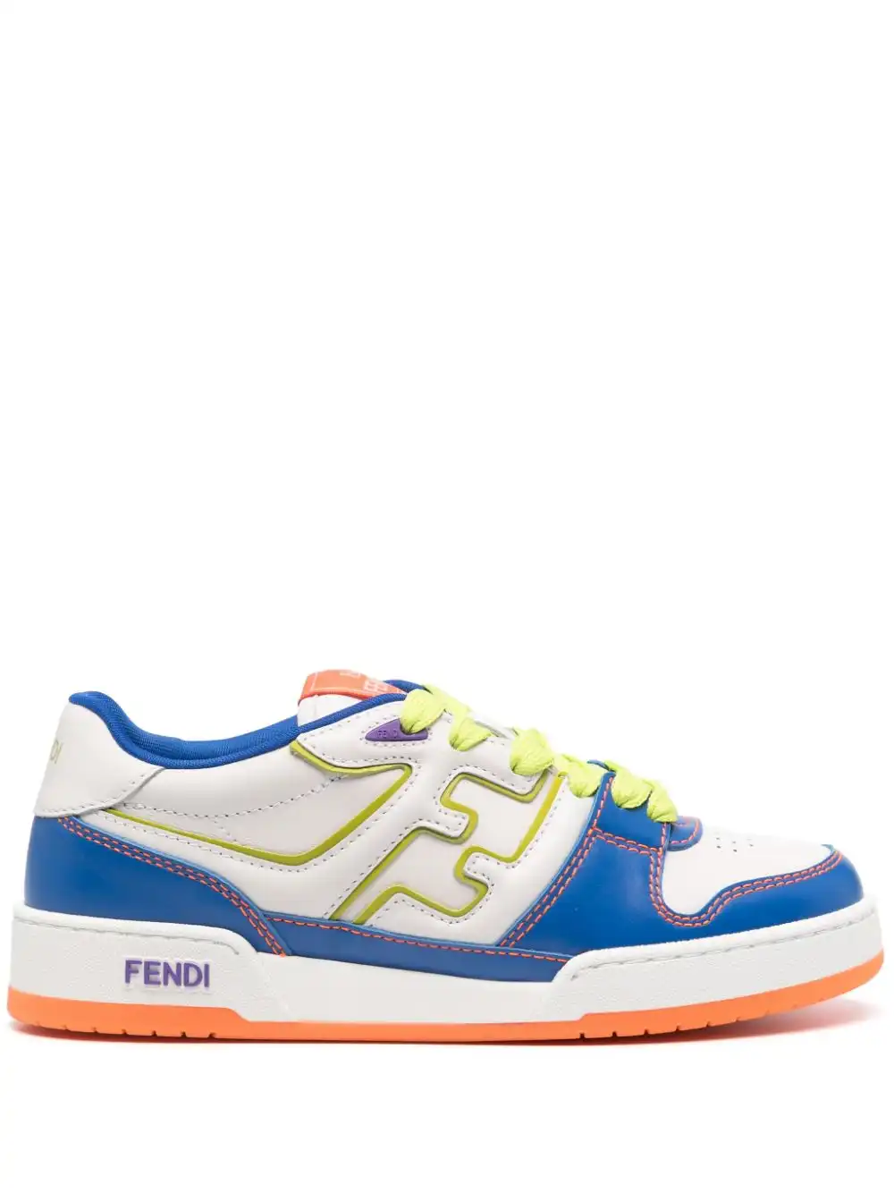 Cheap FENDI Match leather sneakers