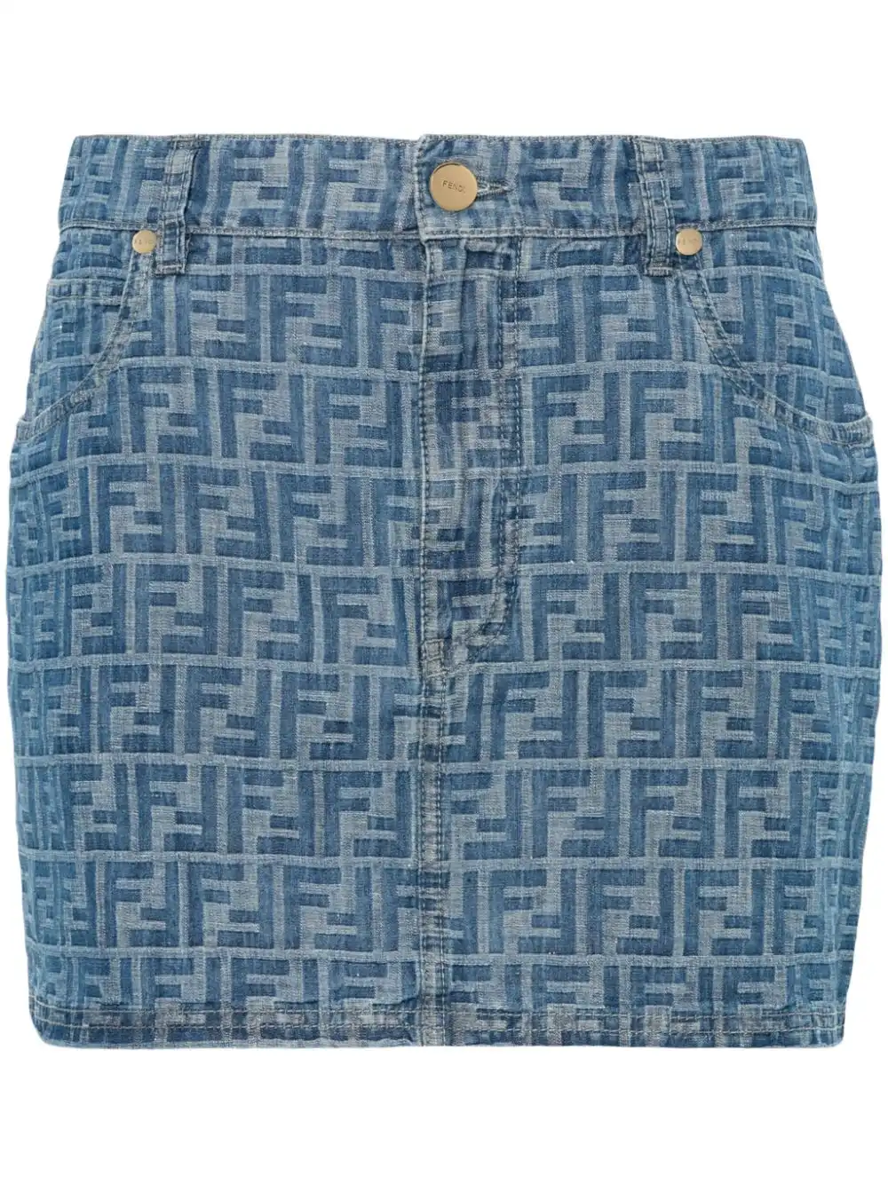 Affordable FENDI FF-motif mini skirt