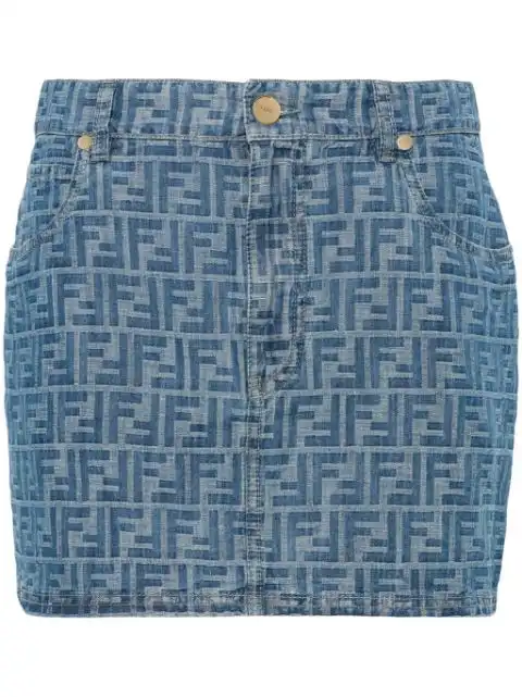 FENDI FF-motif mini skirt