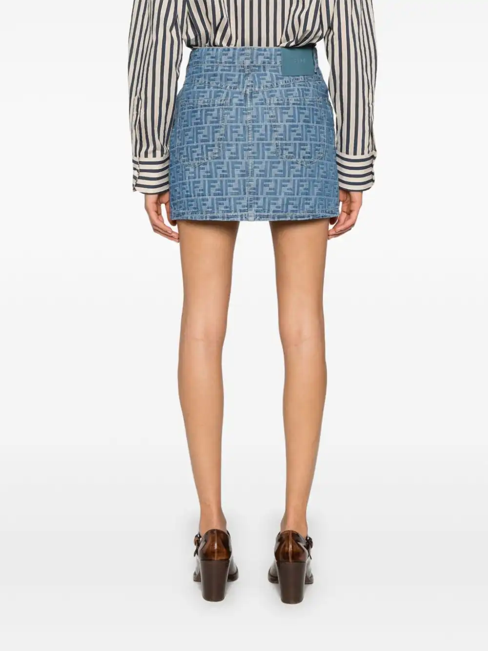 Affordable FENDI FF-motif mini skirt