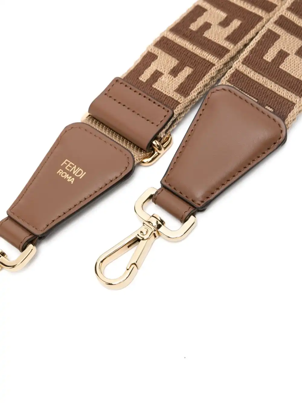 Cheap FENDI FF-jacquard canvas shoulder strap