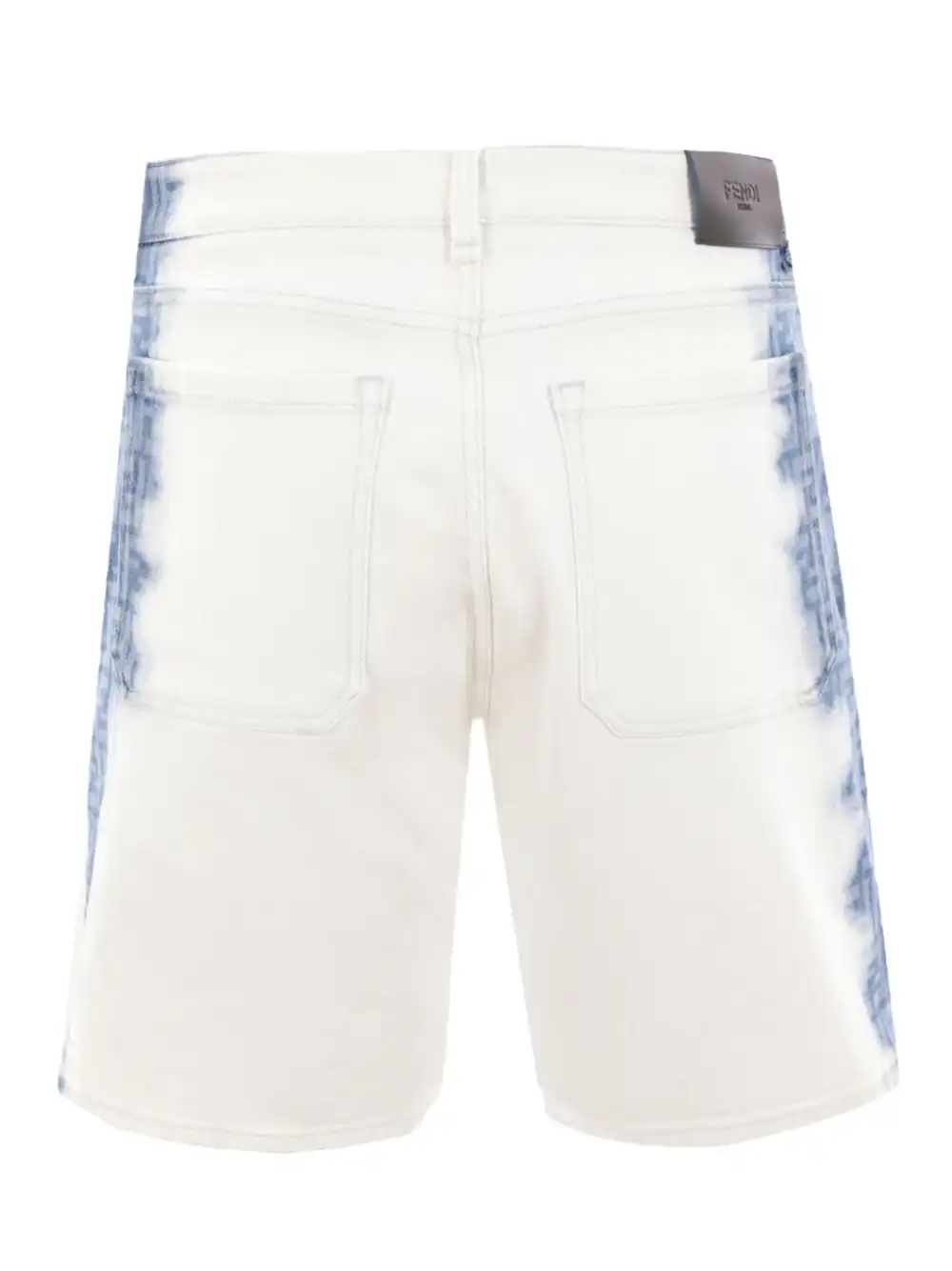 Affordable FENDI bleached denim shorts