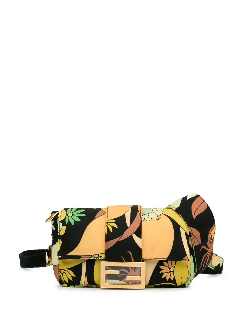 Affordable Fendi 2000-2023 Floral Convertible uette belt bag