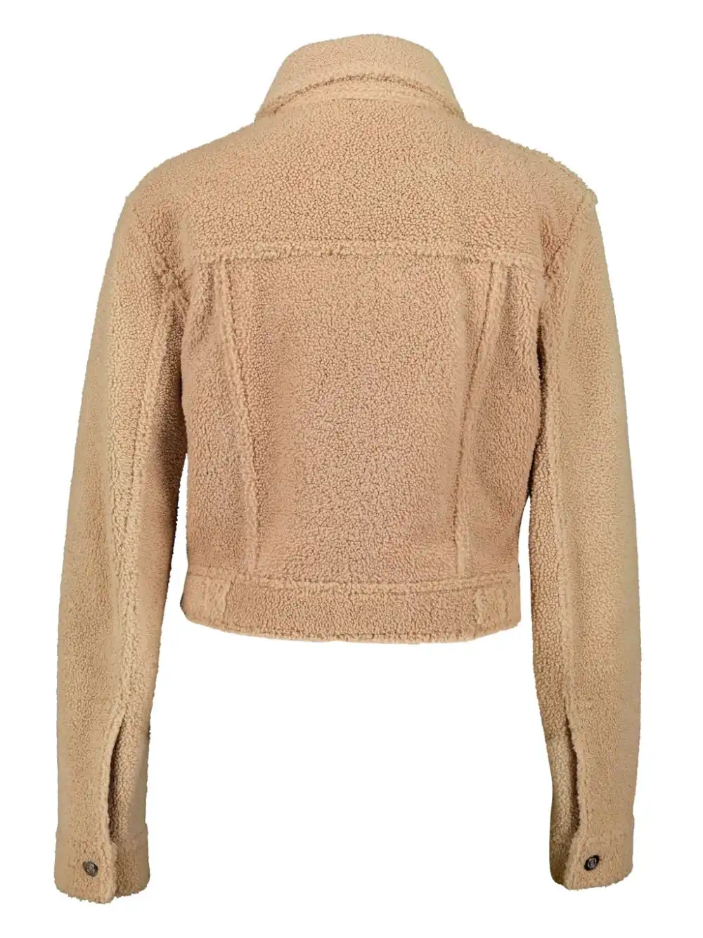 Cheap FENDI zip-up shearling jacket