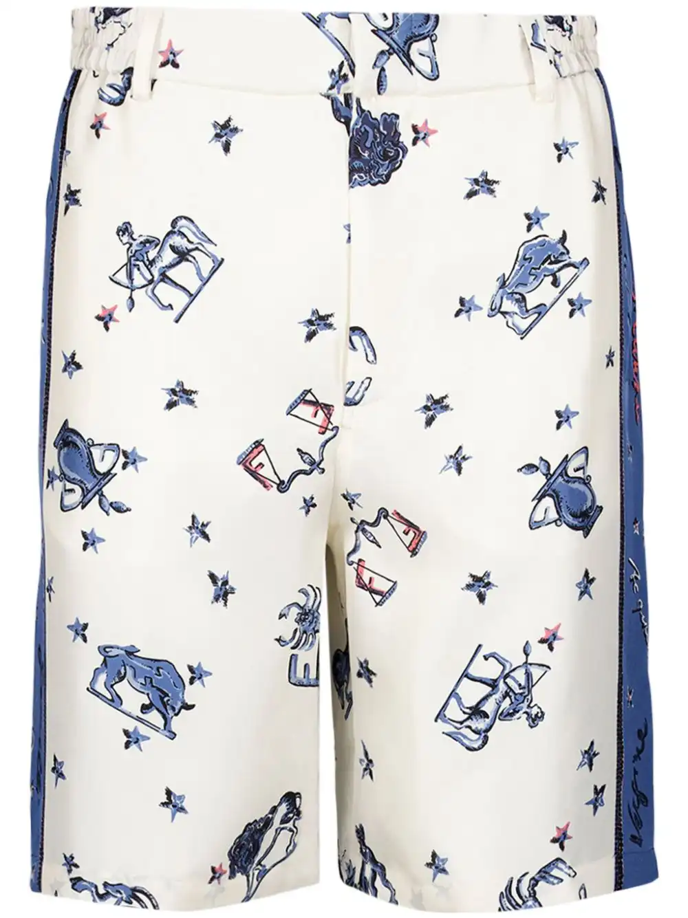 Affordable FENDI Astrology-print silk shorts