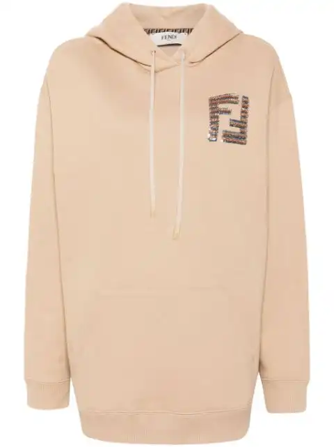 Affordable FENDI sequinned-FF hoodie