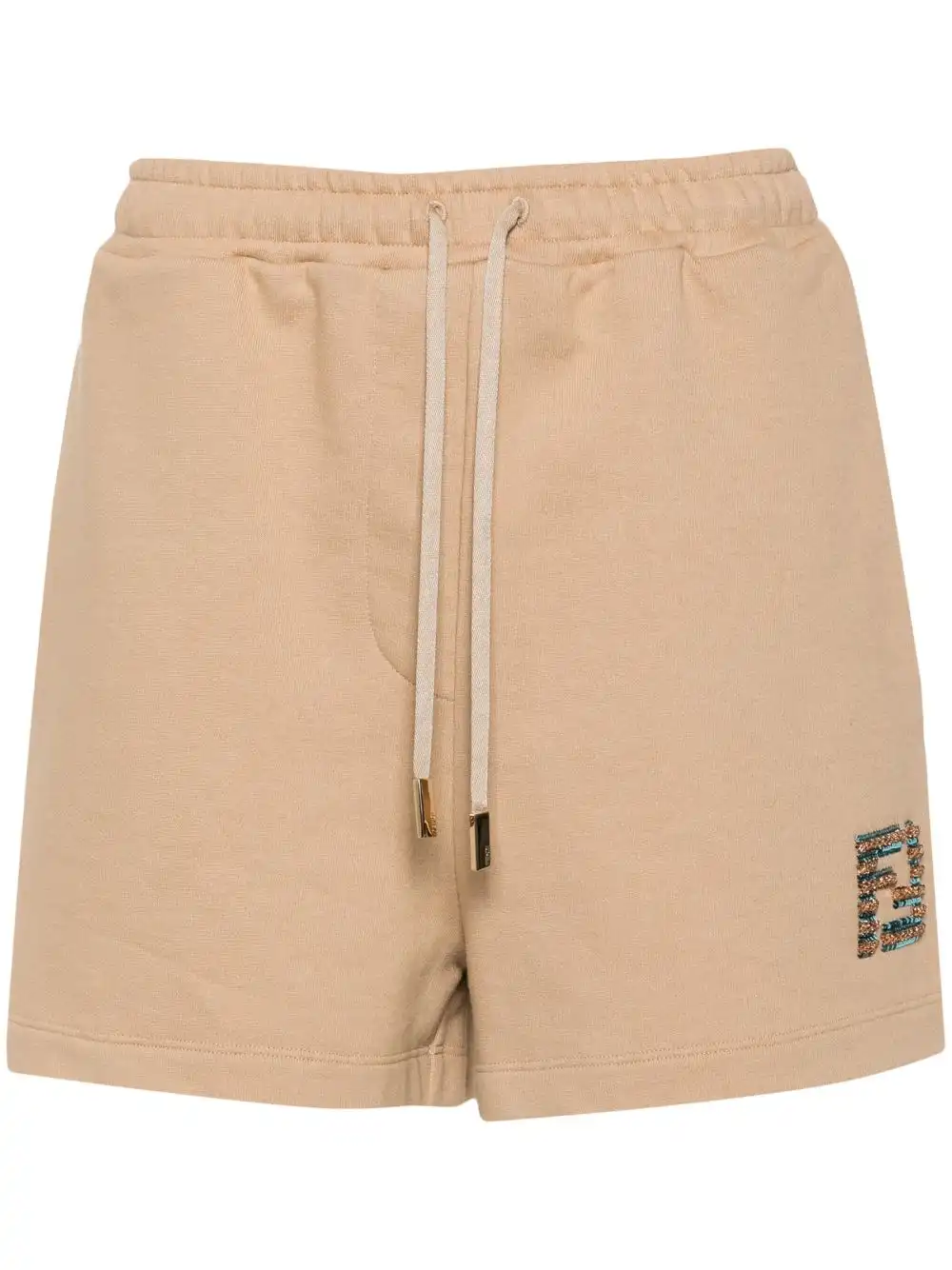 Cheap FENDI FF-embellished track shorts