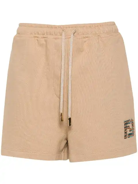 FENDI FF-embellished track shorts