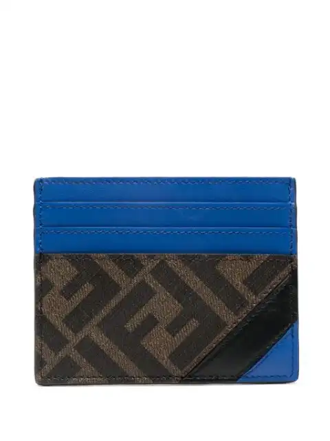 FENDI FF canvas card holder