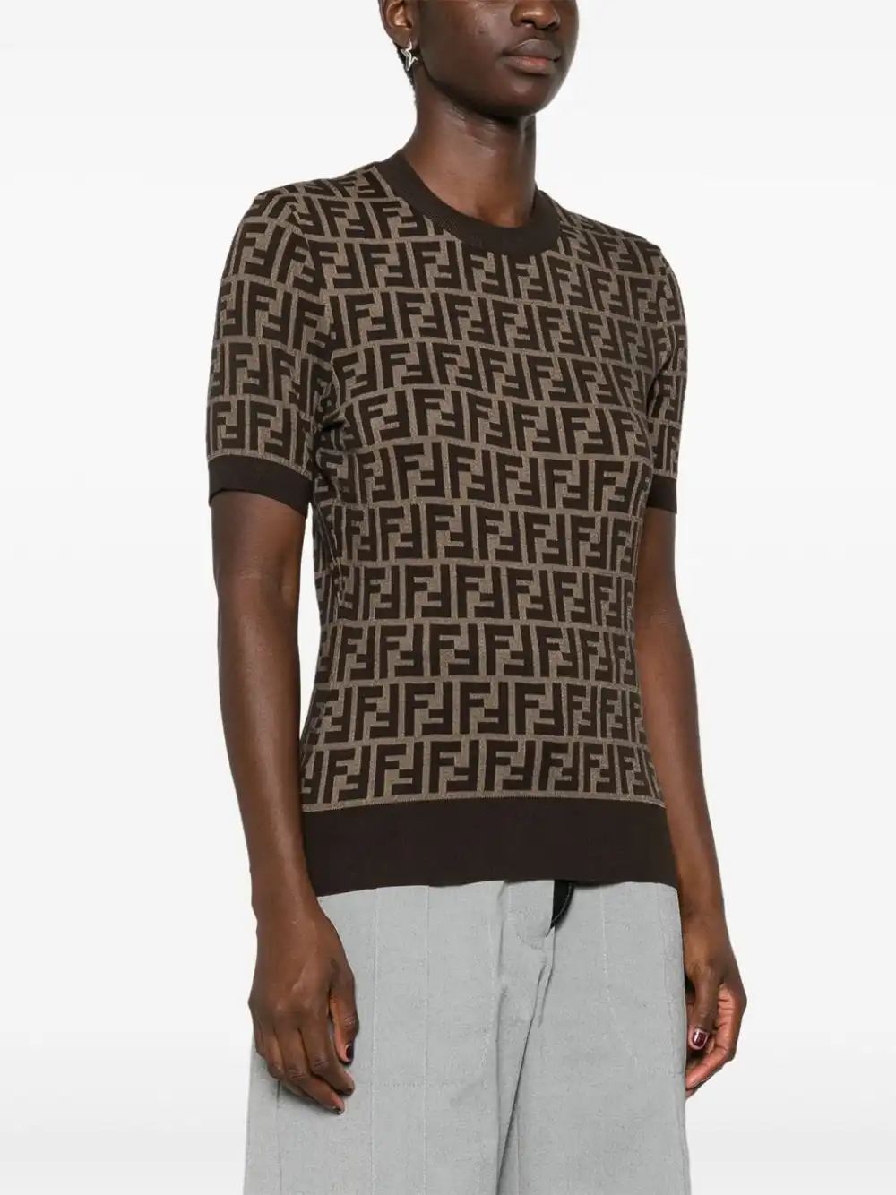 Cheap FENDI FF knitted top