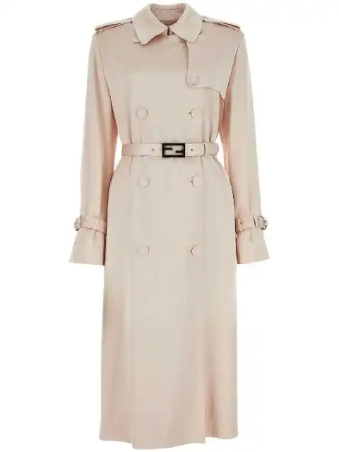 FENDI silk trench coat