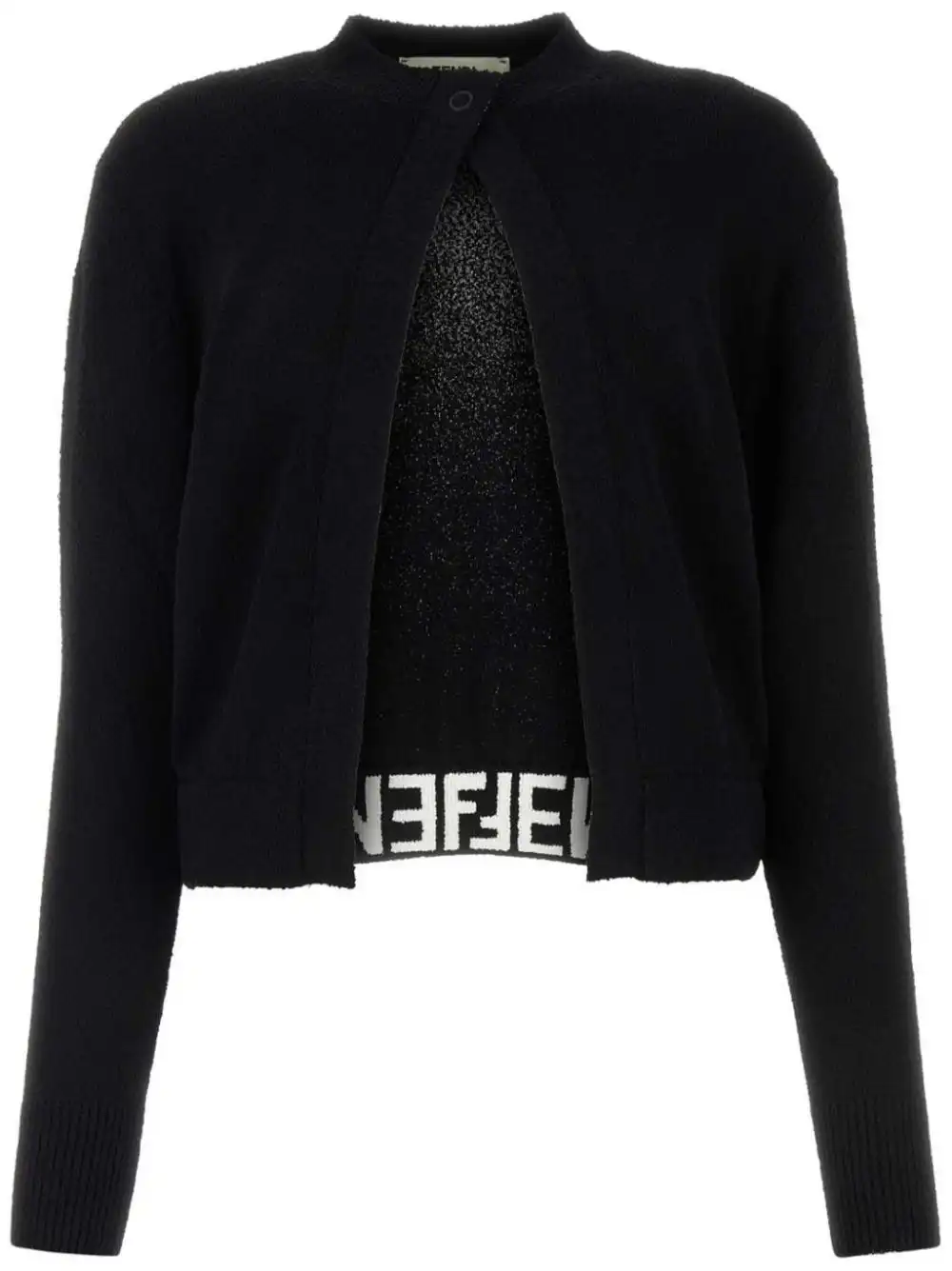 Cheap FENDI monogram-pattern knitted cardigan