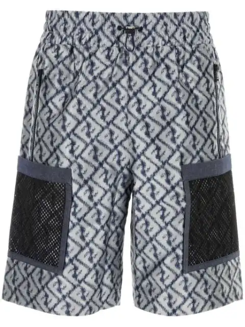 FENDI Zucca-monogram bermuda shorts