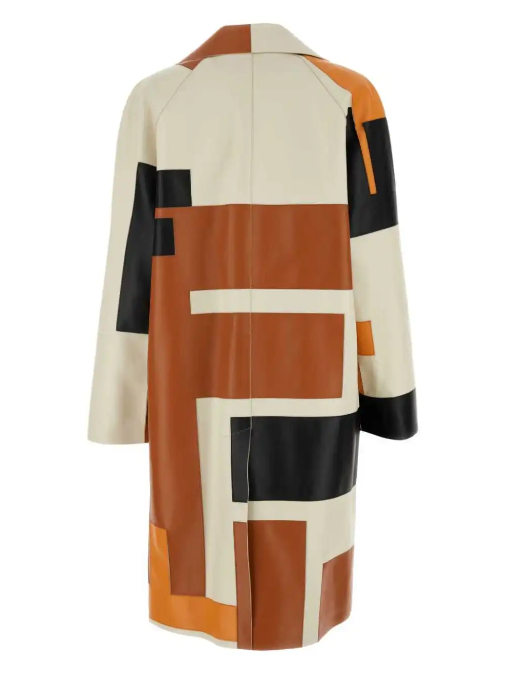 Cheap FENDI geometric-print overcoat