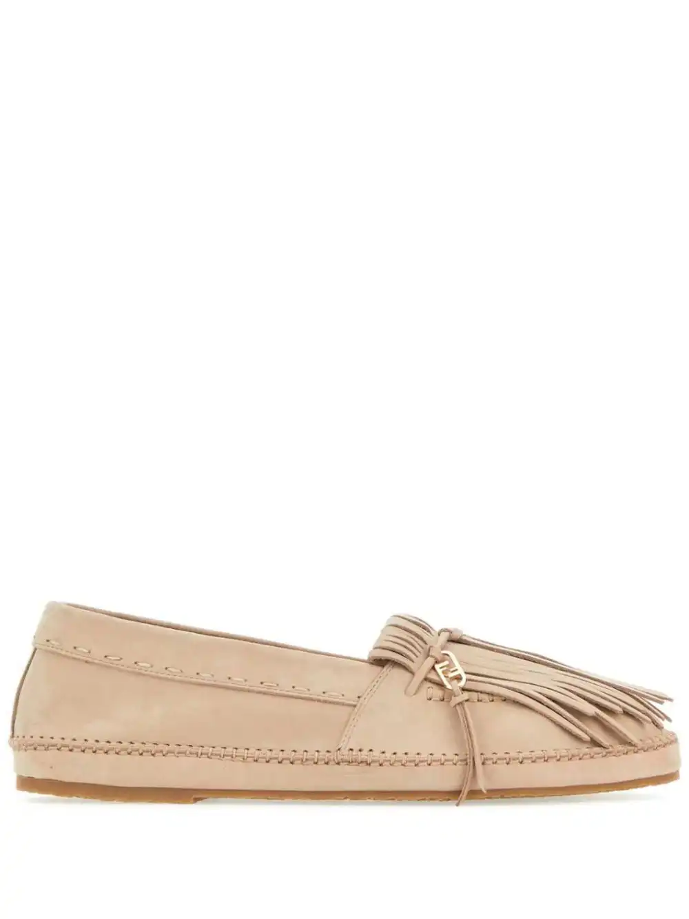 Cheap FENDI O-lock suede loafers