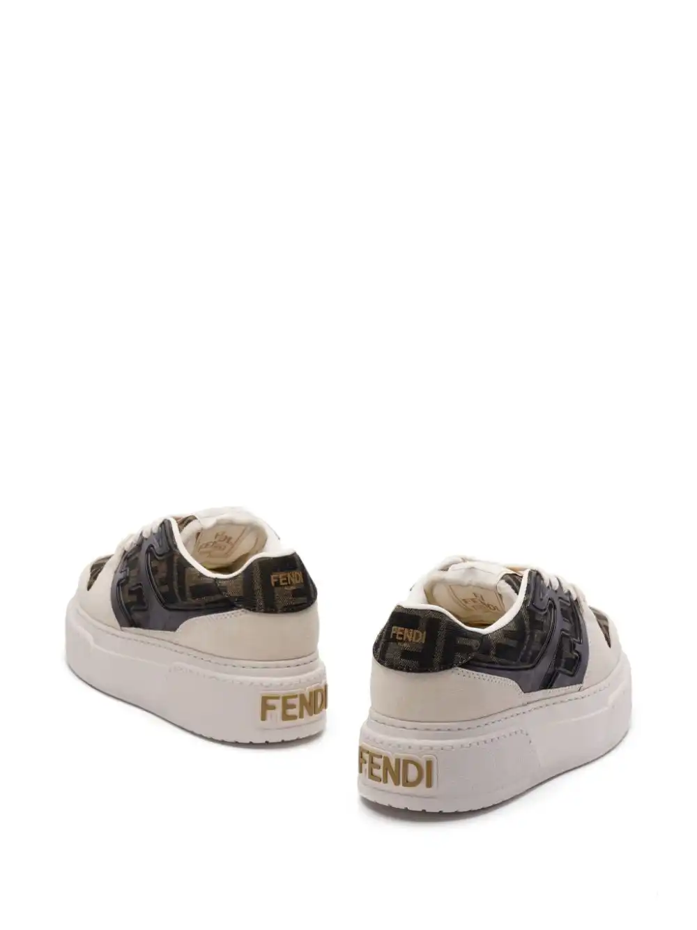 Cheap FENDI Zuca-motif panelled sneakers