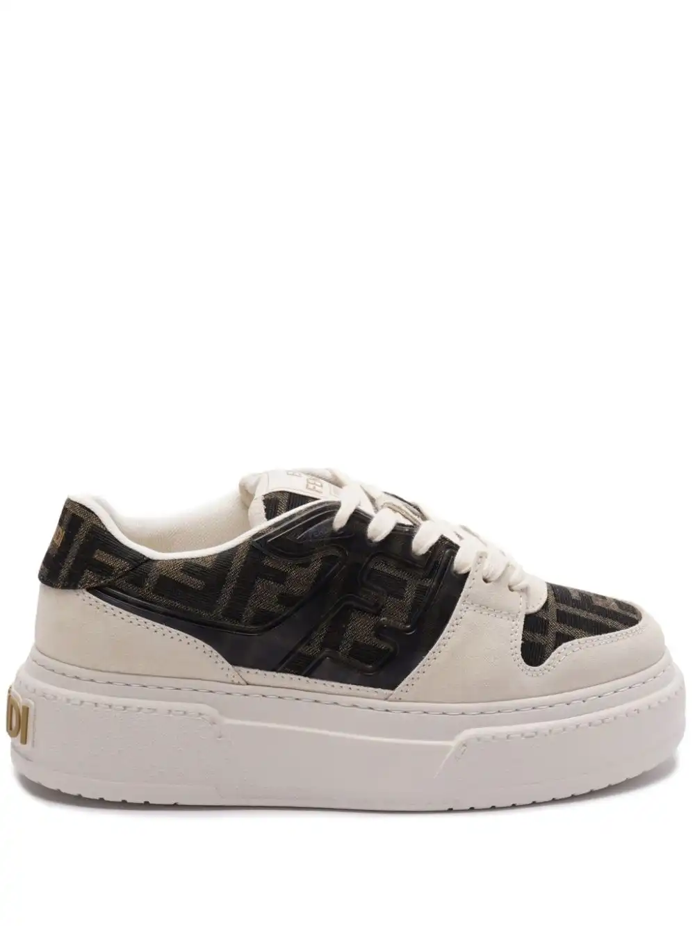 Cheap FENDI Zuca-motif panelled sneakers