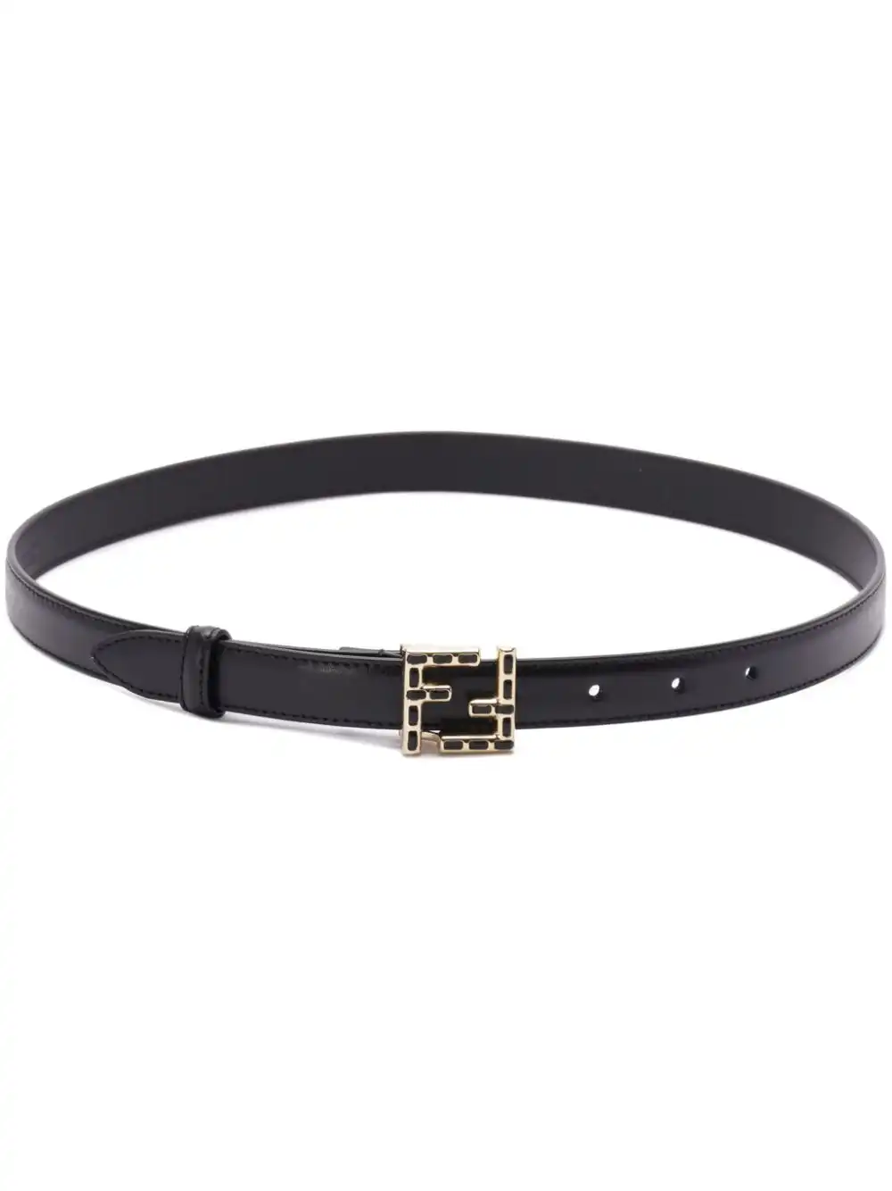 Affordable FENDI FF leather belt