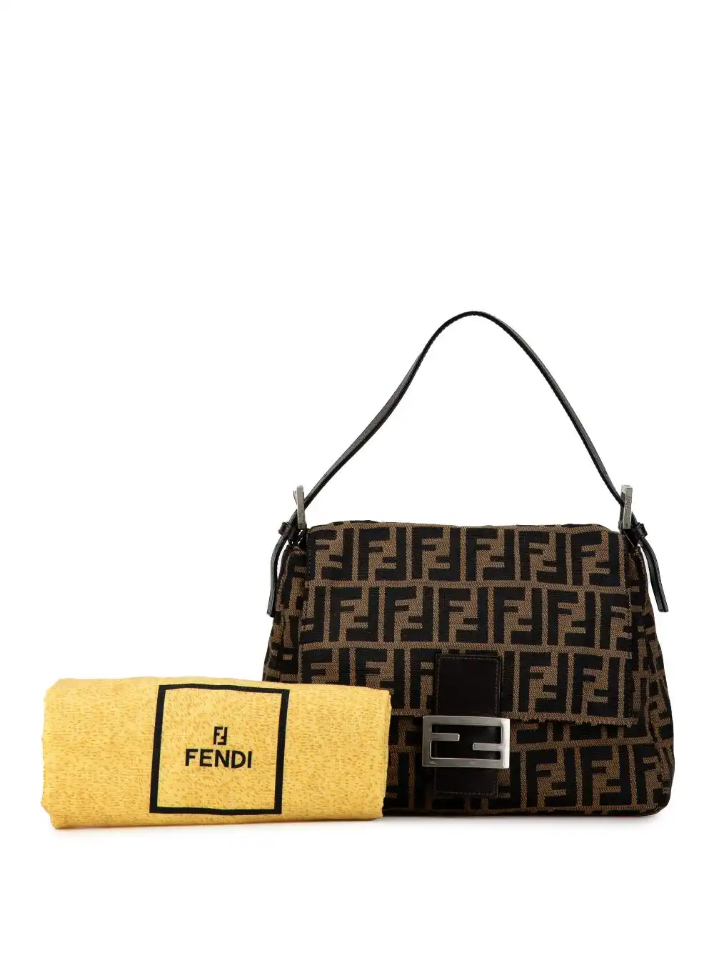 Affordable Fendi 2000-2010 Zucca Canvas Mamma Forever shoulder bag