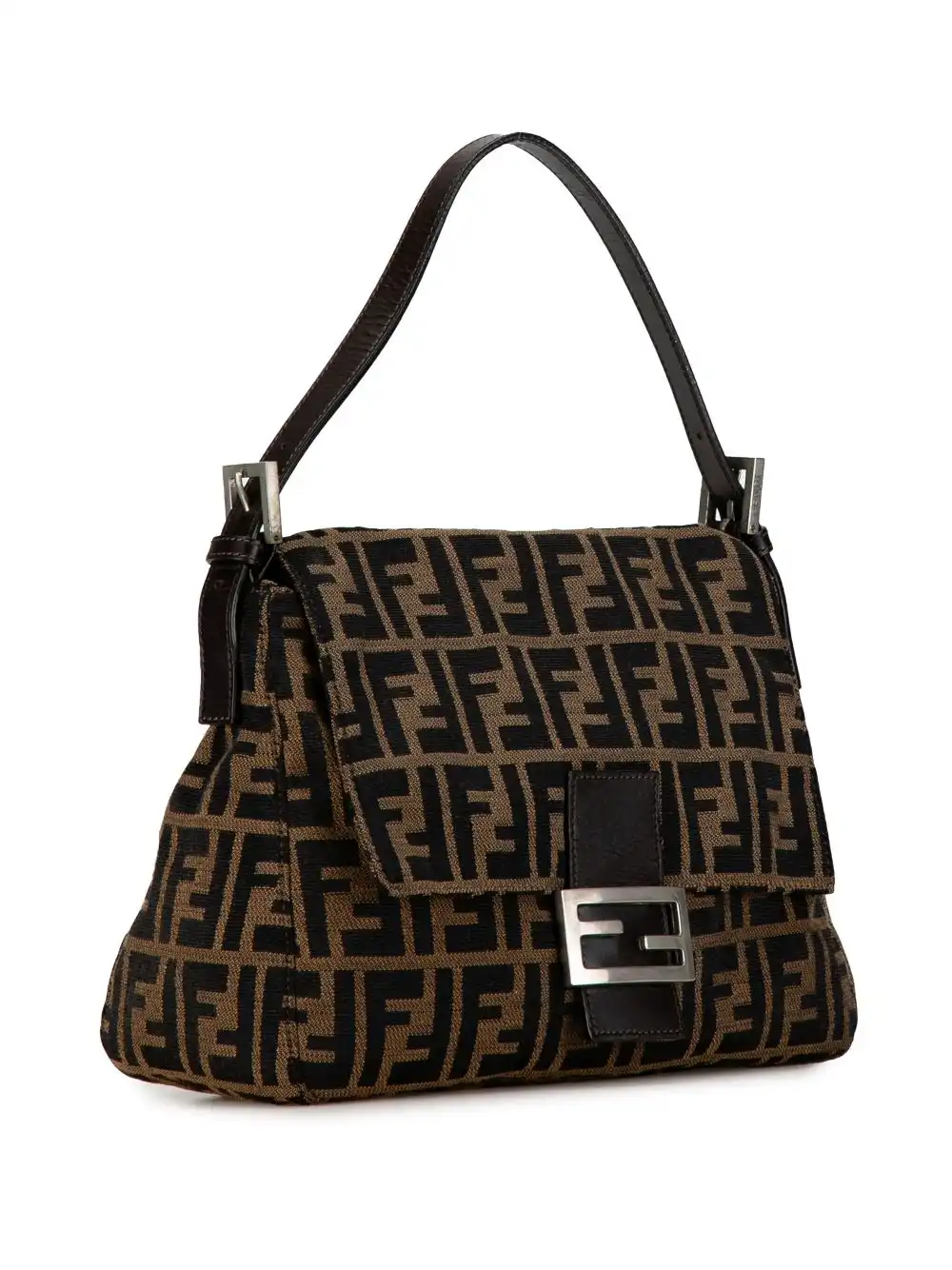 Affordable Fendi 2000-2010 Zucca Canvas Mamma Forever shoulder bag