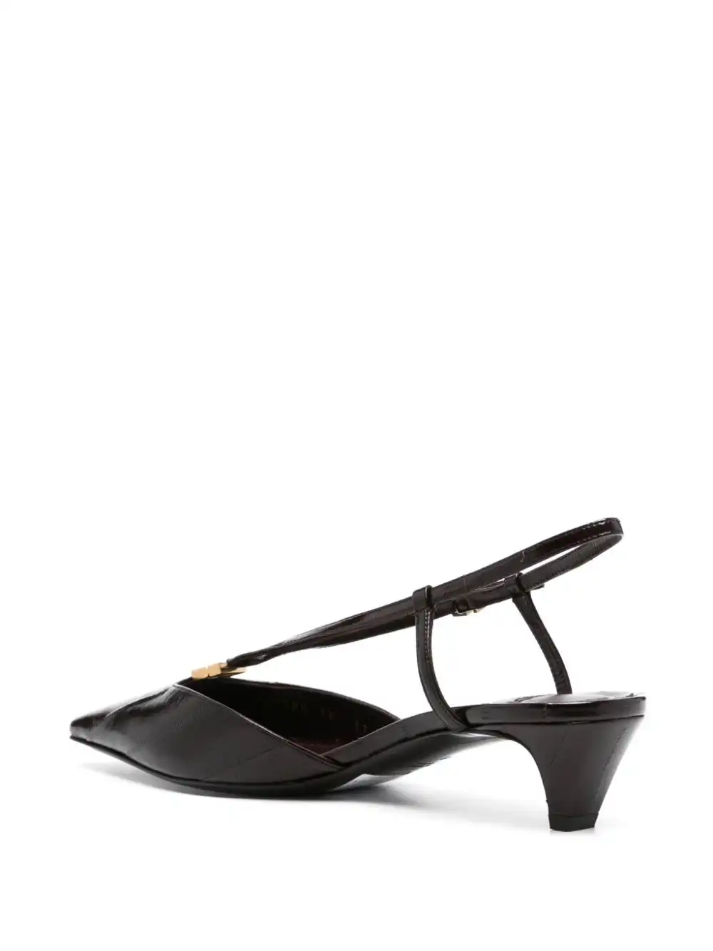 Affordable FENDI 40mm FFold slingback pumps