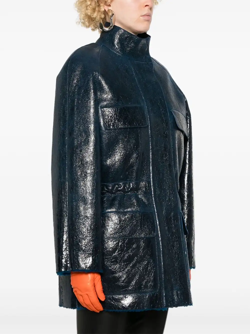 Cheap FENDI leather coat