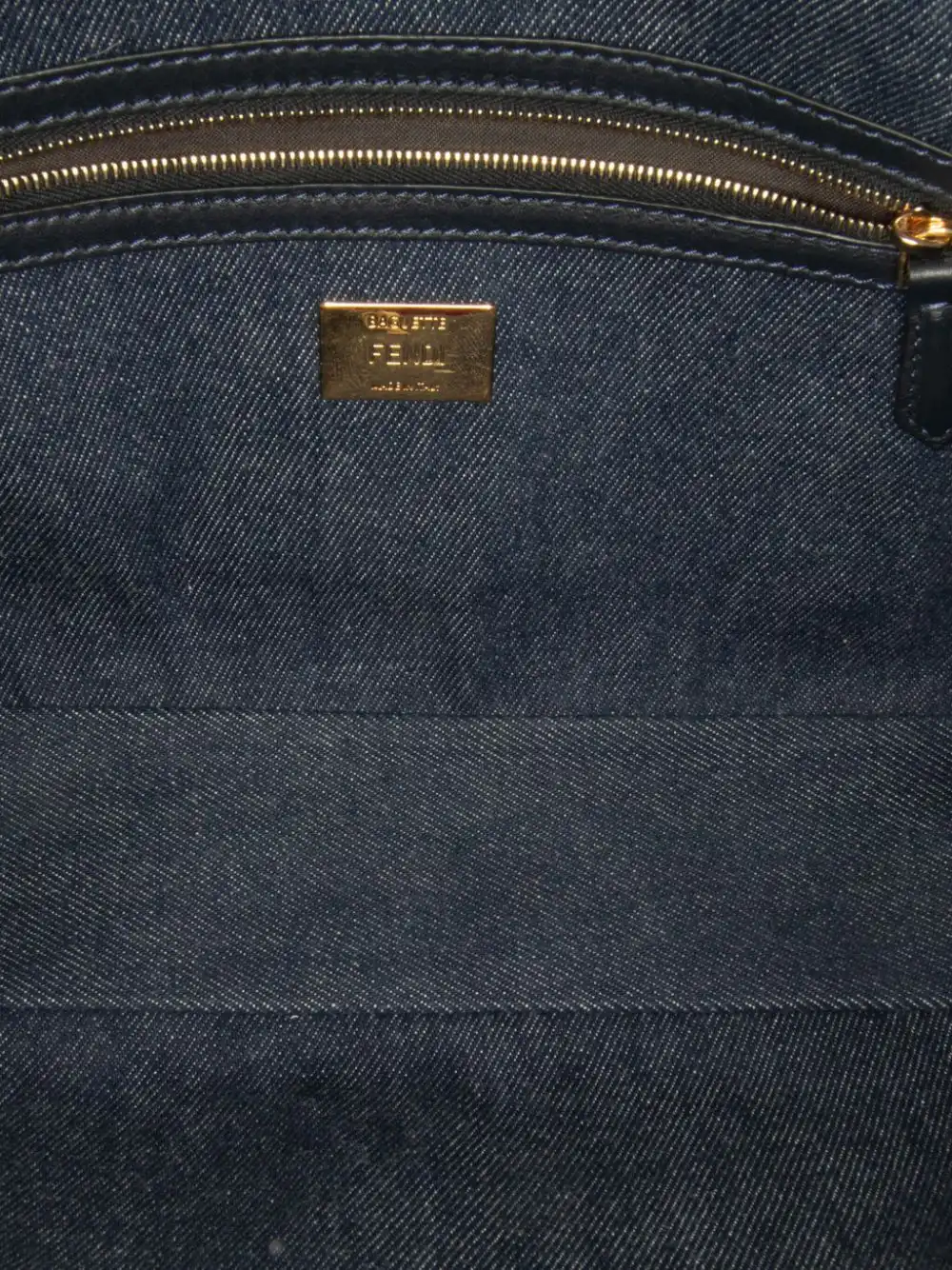 Cheap Fendi 2012-2023 Large Denim Baguette satchel