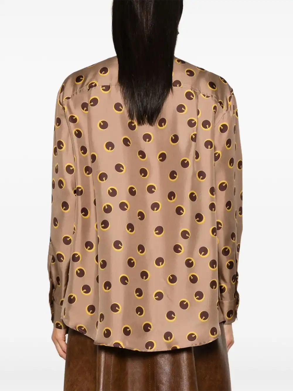 Affordable FENDI printed silk shirt