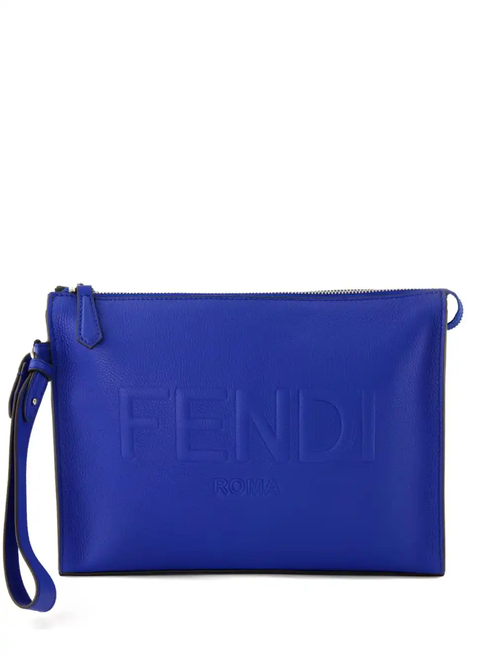 Cheap FENDI logo-embossed clutch bag