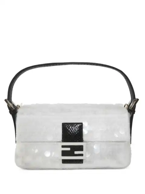 Fendi Baguette sequinned shoulder bag