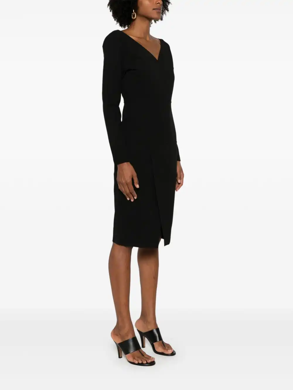 Cheap FENDI long-sleeve midi dress