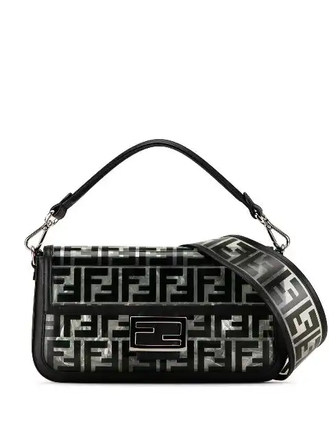 Fendi 2010-2023 Medium Zucca PVC Baguette satchel