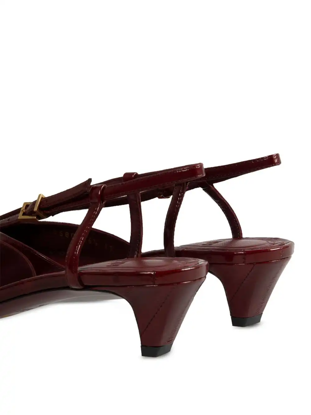 Affordable FENDI 40mm FFold slingback pumps