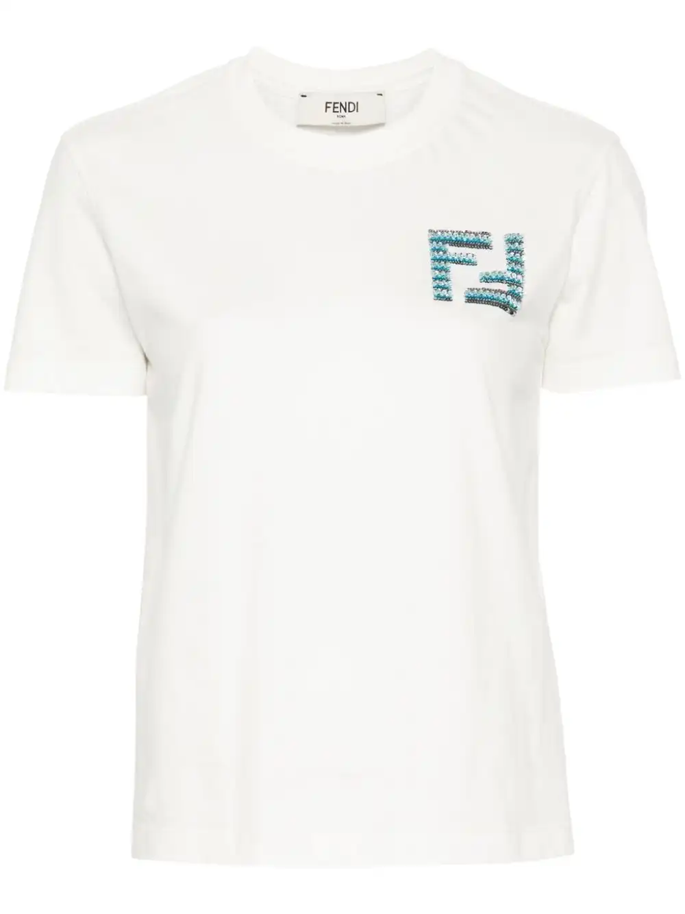 Affordable FENDI FF-motif T-shirt