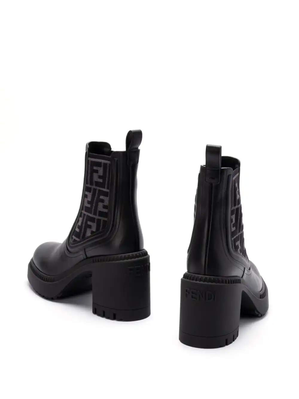 Affordable FENDI 65mm monogram-detailed boots