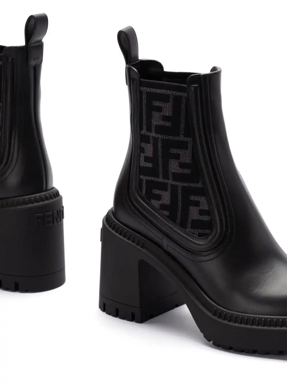 Affordable FENDI 65mm monogram-detailed boots