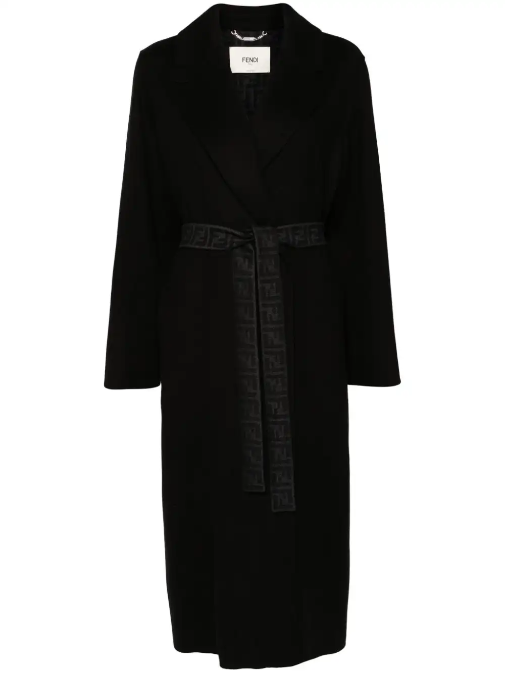 Affordable FENDI belted coat