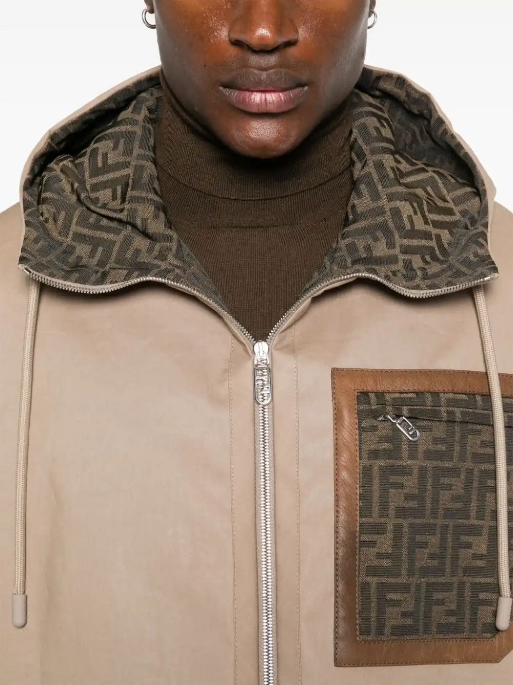 Affordable FENDI FF pocket parka