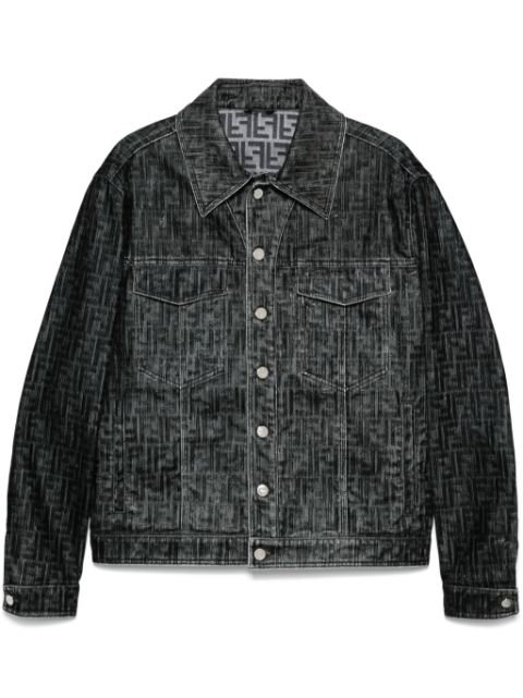 FENDI FF-motif denim jacket