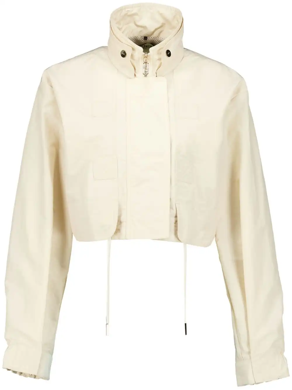 Affordable FENDI stand-up collar cropped jacket