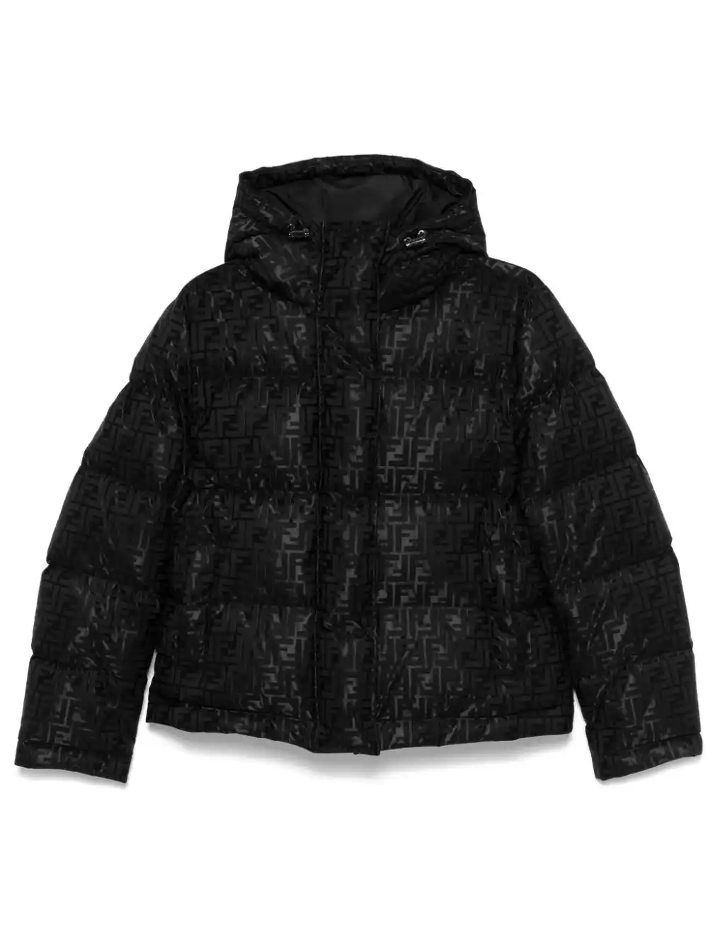 Affordable FENDI FF-pattern puffer jacket