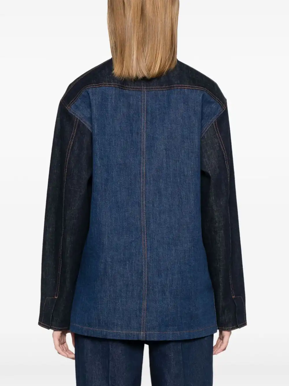 Cheap FENDI two-tone denim jacket