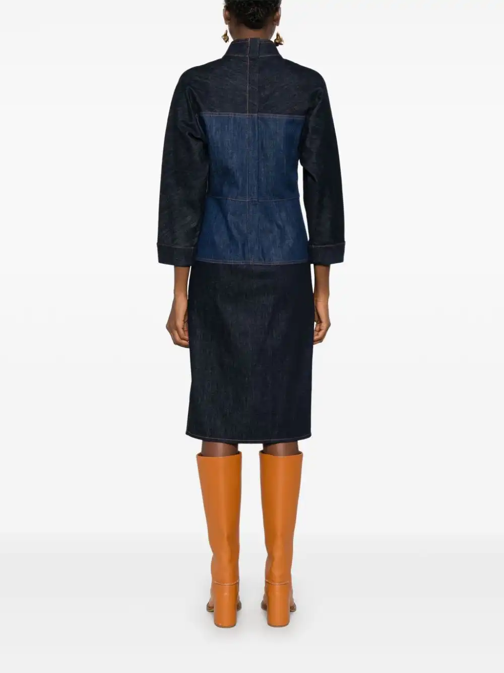 Cheap FENDI denim midi dress