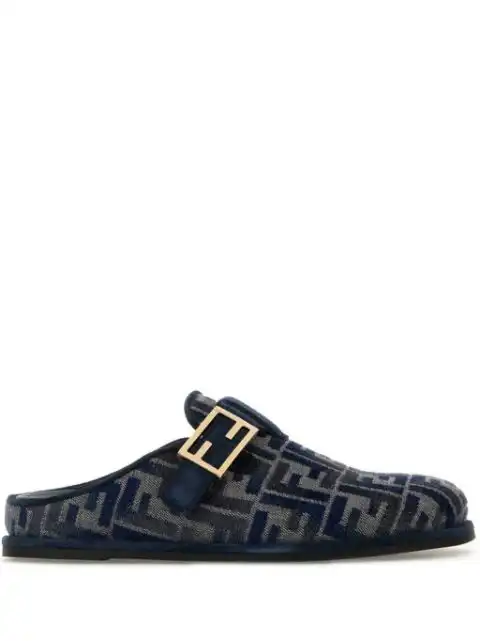 FENDI Feel denim slippers