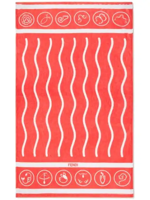 FENDI cotton beach towel