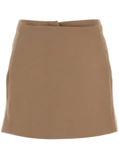 FENDI Cappuccino wool pant-skirt