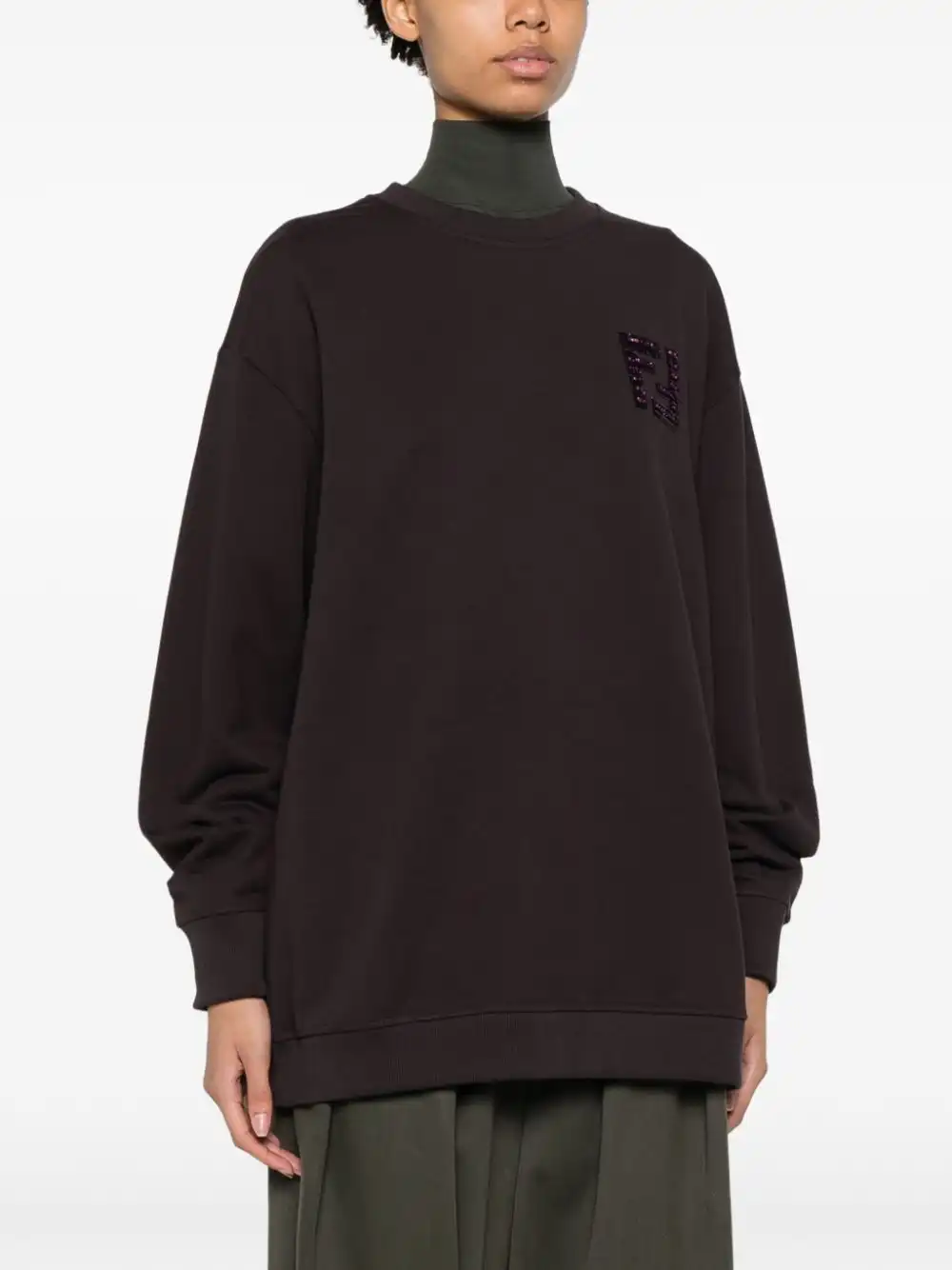 Cheap FENDI FF-logo sweatshirt