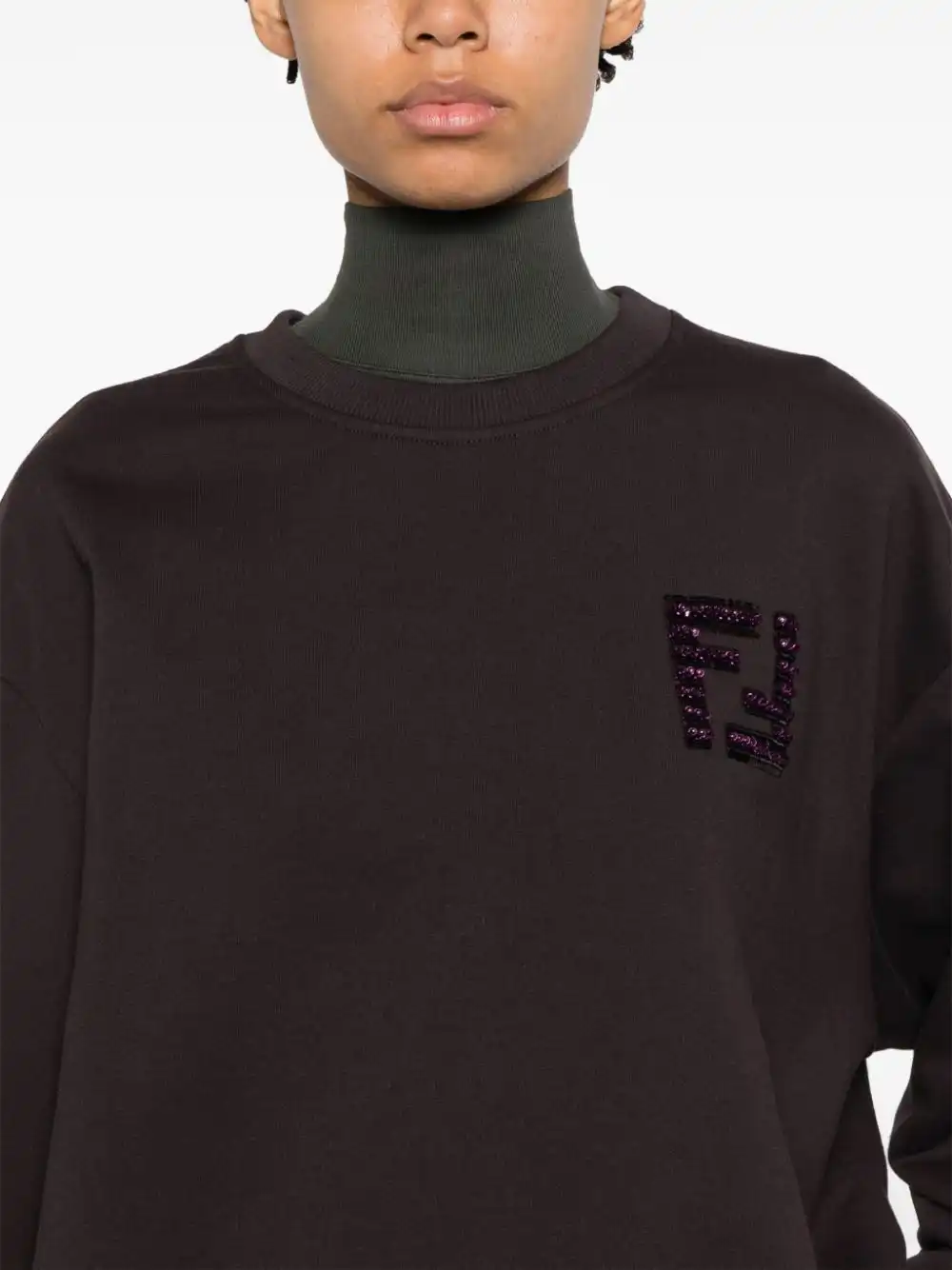 Cheap FENDI FF-logo sweatshirt